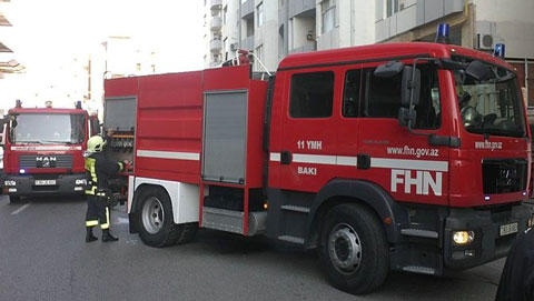 Sabunçuda açıq ərazidəki yanğın söndürüldü